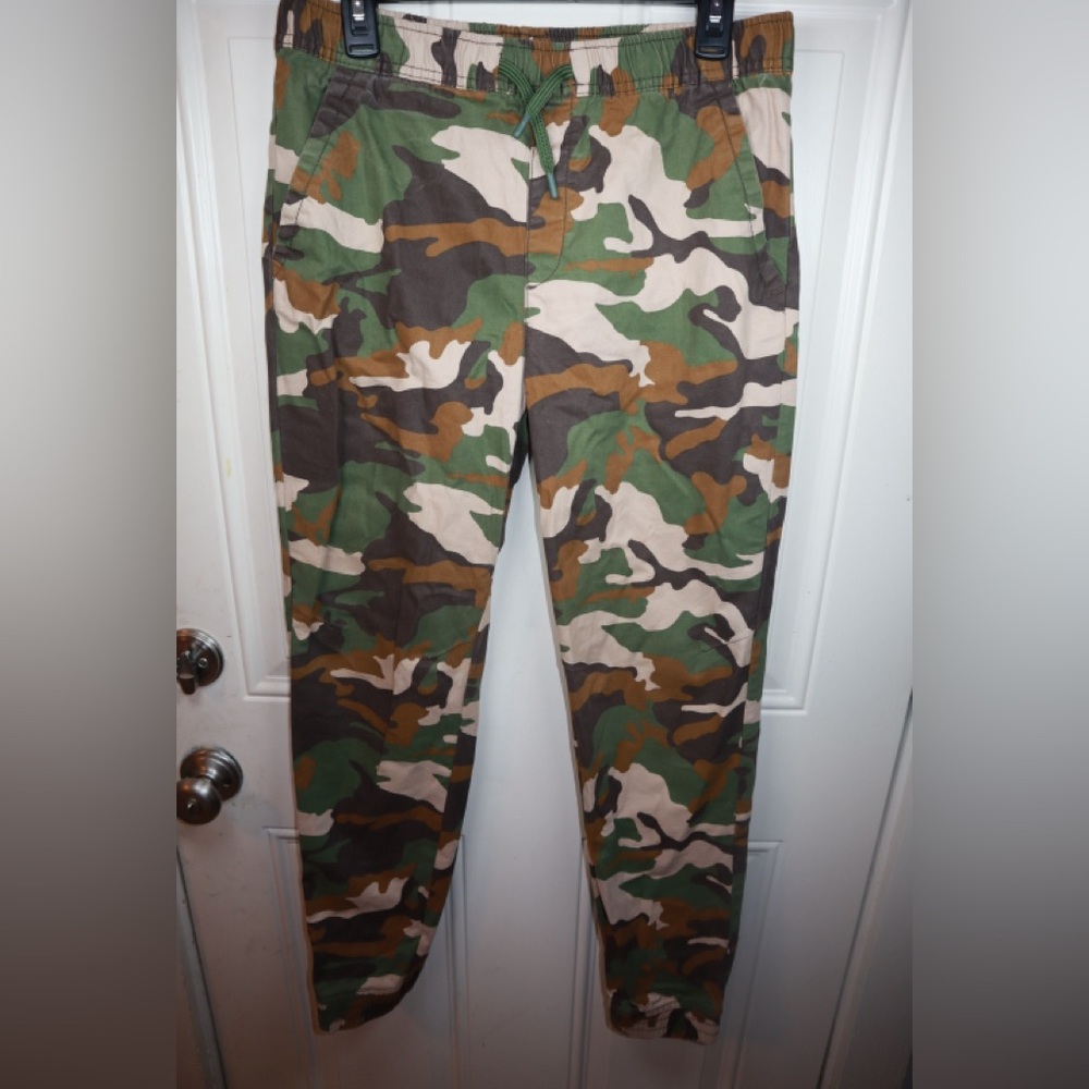Wonder Nation Boys Camo Stretch Jogger Pants Reinforced Knee Size youth XXL (18)